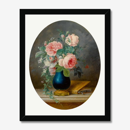 Flowers In A Blue Vase